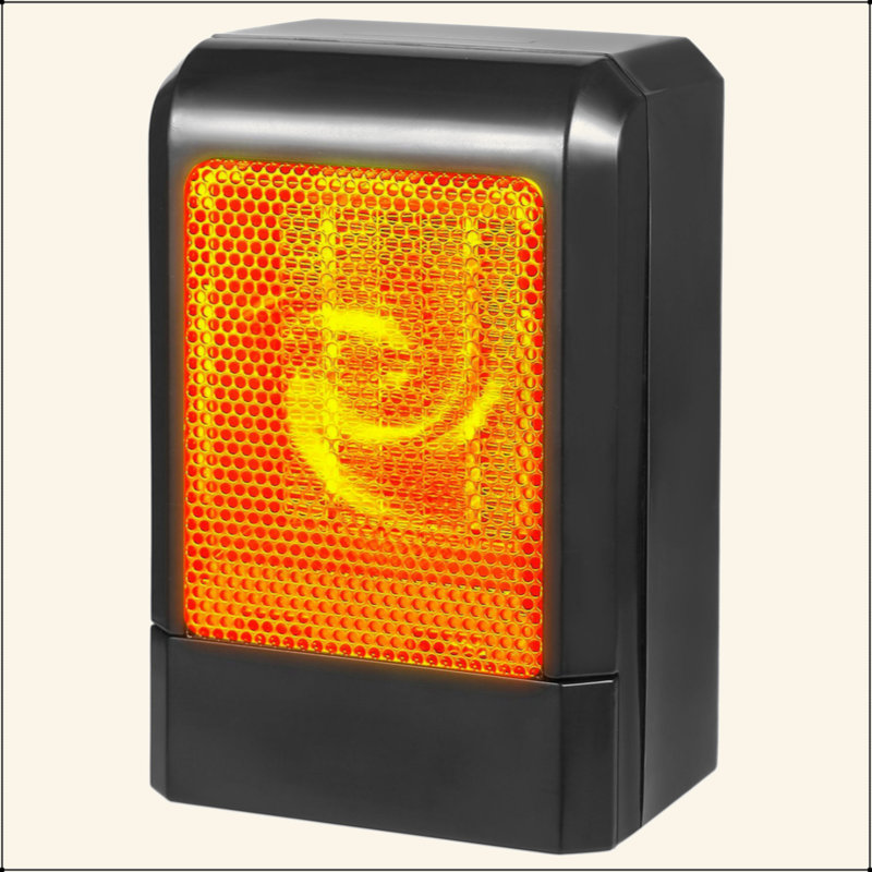 500W Portable Electric Heater PTC Ceramic Heating Fan 3S Heating Space For Home Office Use