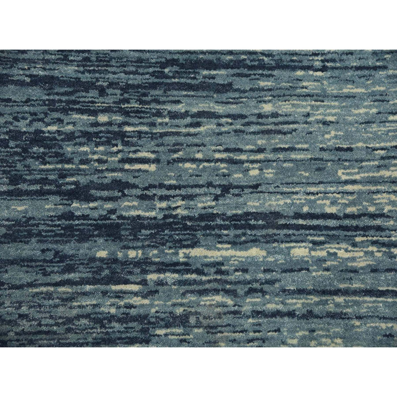 One-of-a-Kind Rectangle 10'1" X 14'1" New Age Area Rug in Blue