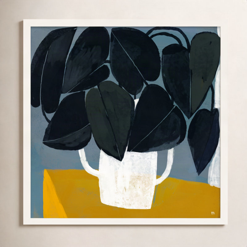 Plant Summer Interior 1 - reproduction de cadre photo, H 16 po x l 16 po, Blanc