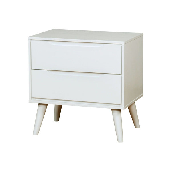 George Oliver Ian Mid-Century 2 Drawer Nightstand & Reviews | Wayfair