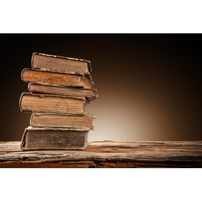 Vieux livres - Photographie sur toile tendue