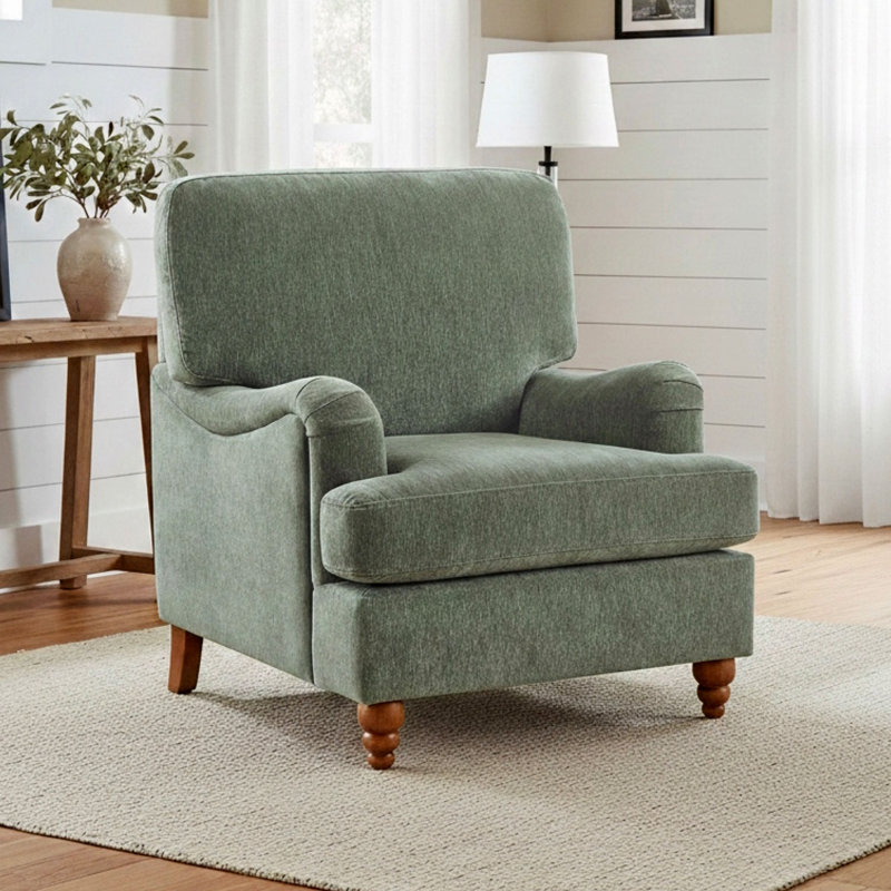 Fauteuil en tissu, Sauge