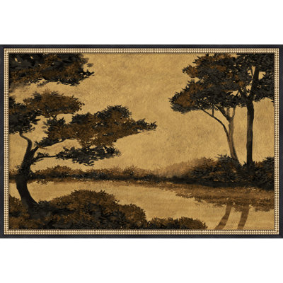 Woodland Pond by Dan Hobday Framed Canvas Wall Art