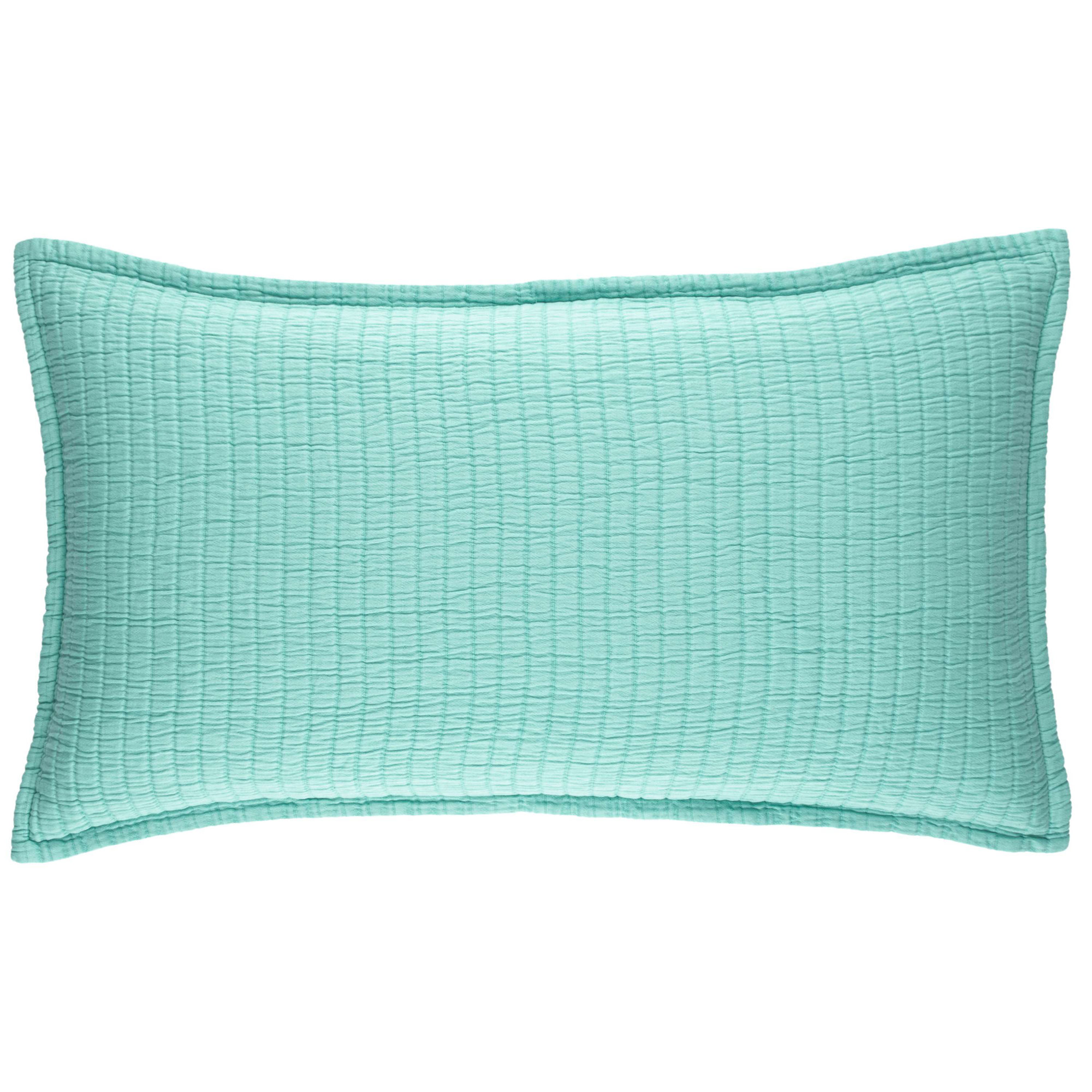 Boyfriend 100% Cotton Envelope Sham, Turquoise, King