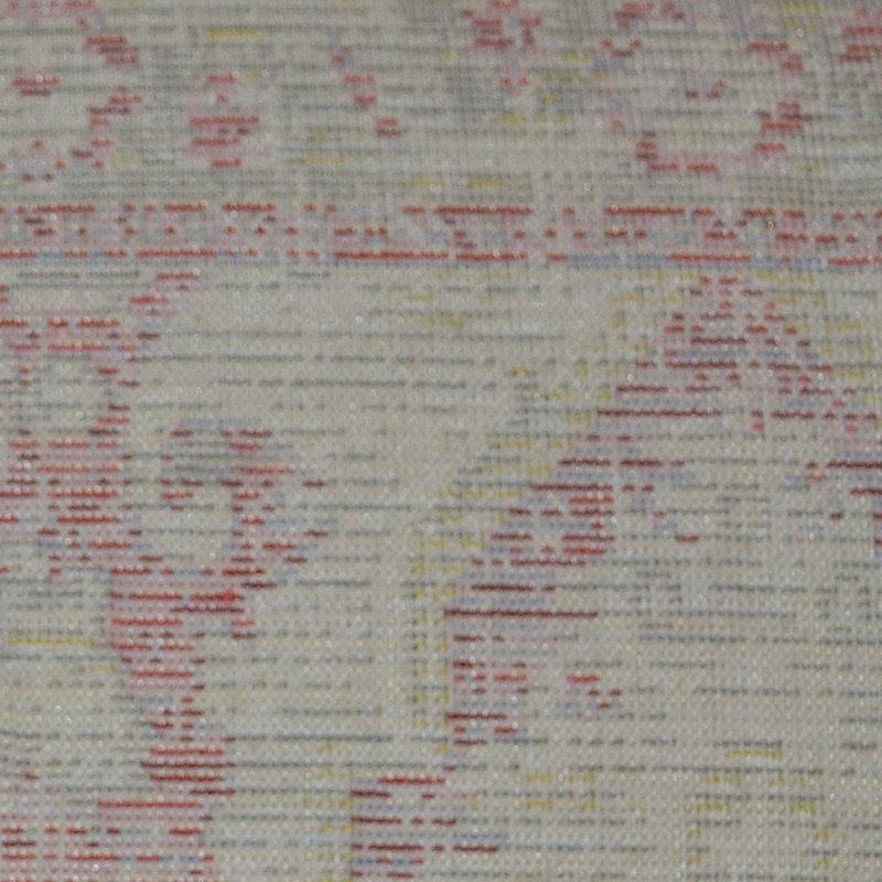 MACHINE MADE POLYESTER AREA RUGS  - 1'8''x2'10'', Rectangle Shape, Pink Color, Classic Oriental Traditional  Design, Low Pile Machine Made Area Rugs