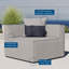 Fauteuil d'angle rembourré de patio Saybrook-1396420918
