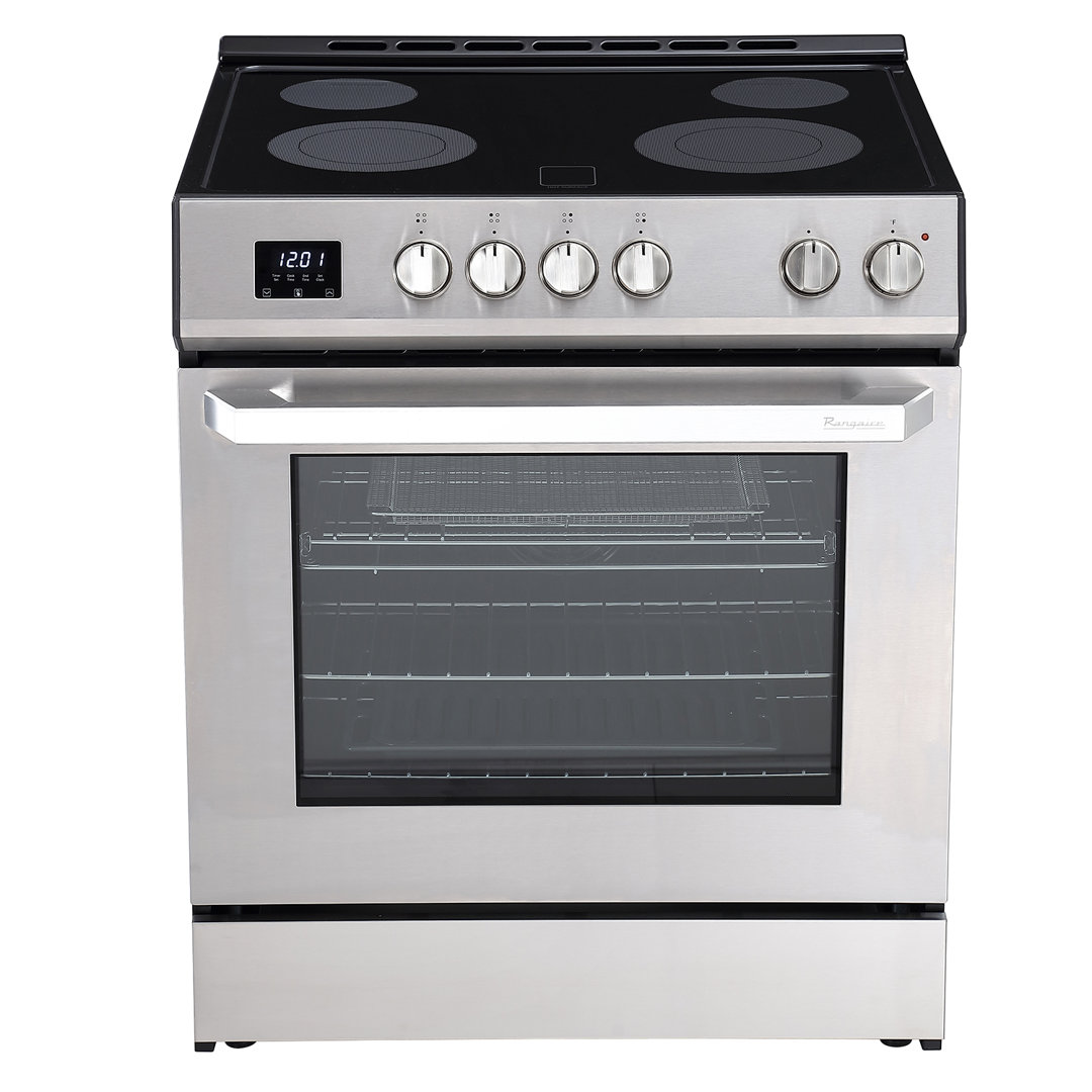 30 Inch Electric Range with PerfectCook Timer in Stainless Steel Rangaire
