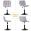 Swivel Upholstered Boucle Adjustable Height Bar Stool-629808795