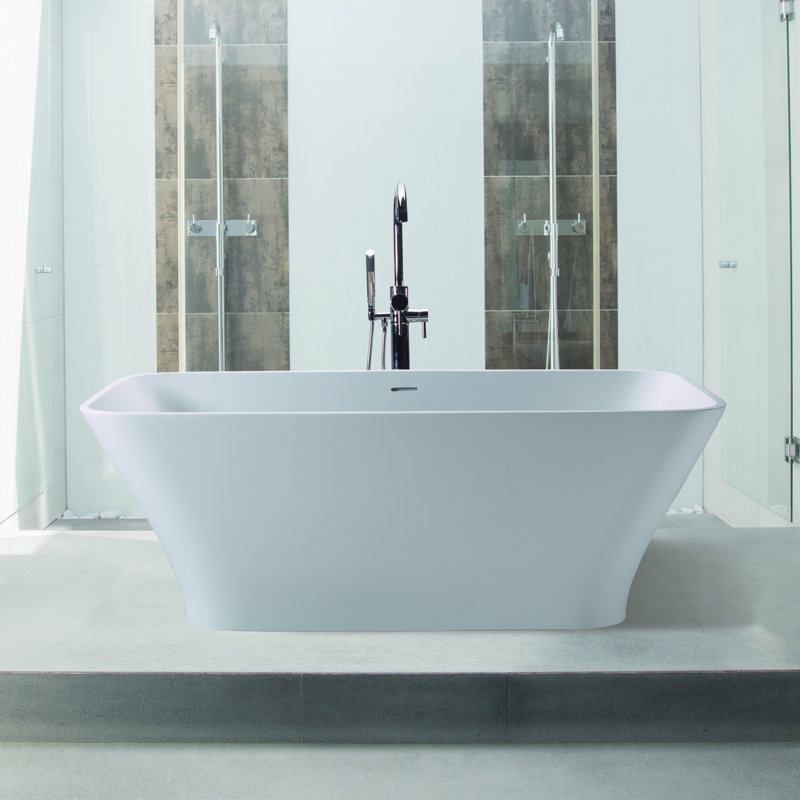 MTI 65.75" Freestanding Air Bathtub, Gloss White