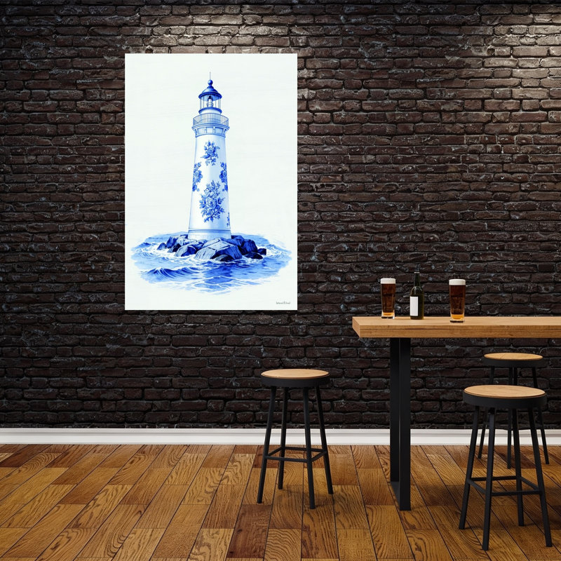 «Coastal Toile Leakouse», impression abstraite d'art mural côtier, H 60 po x l 40 po