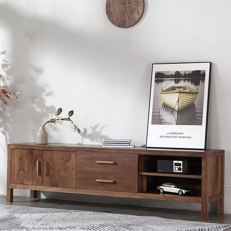 Meuble télé moderne et minimaliste multifonctionnel, H 19,69 po x L 70,87 po x l 15,75 po