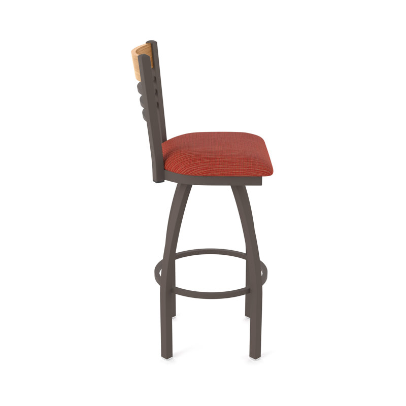 Tabouret tournant 880 Eleanor, Bronze, Orange, Très grand (assise de 36 po de hauteur)