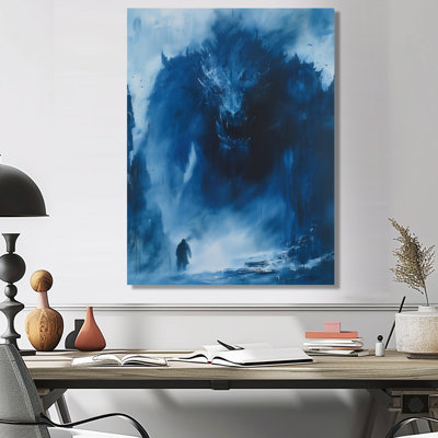 «Blue Winter Fury Unleashed Giants Monster» - art mural Giants