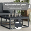 vidaXL Outdoor Furniture Anthracite Steel