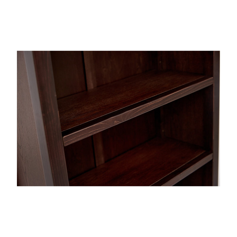 Bookcase, (4 Shelves) 50" H x 27" W x 12" D, Brown