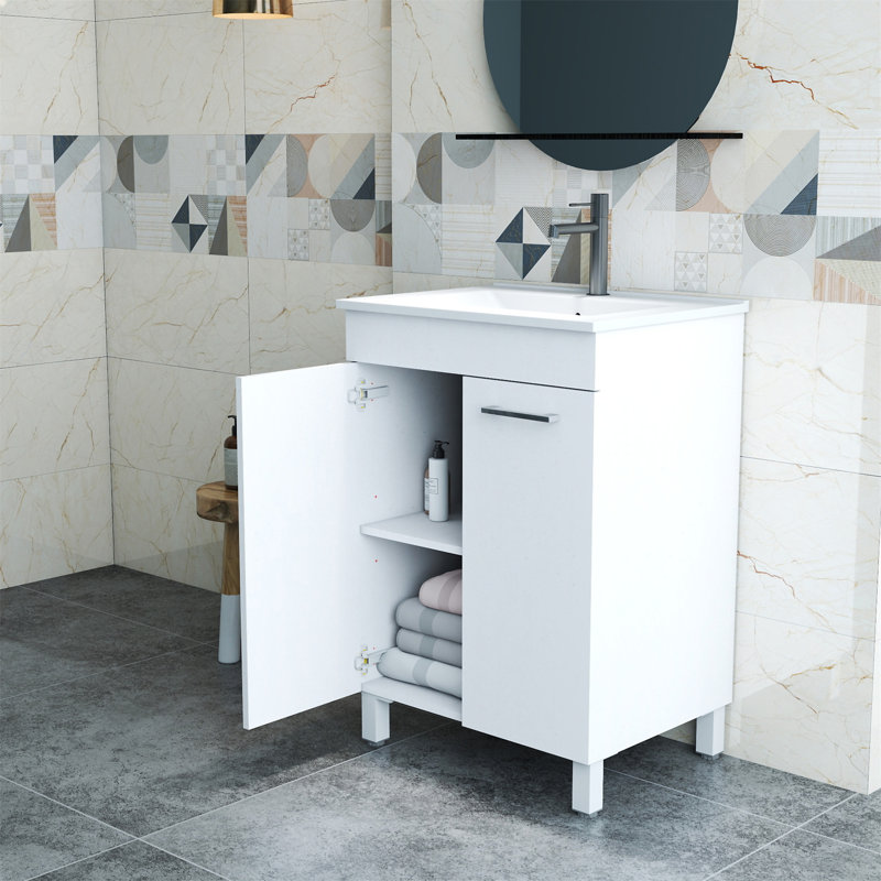 Meuble-lavabo de salle de bain 24 po avec lavabo