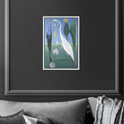 Oiseau dans un jardin - Peinture