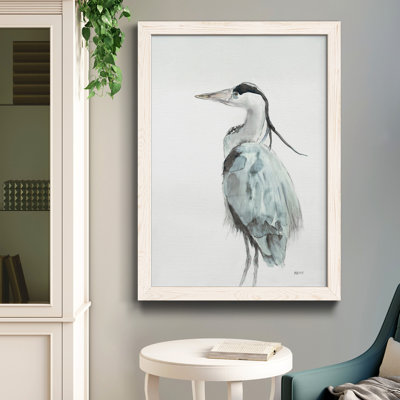 Blue Heron II, reproduction encadrée de qualité supérieure - prête à être accrochée