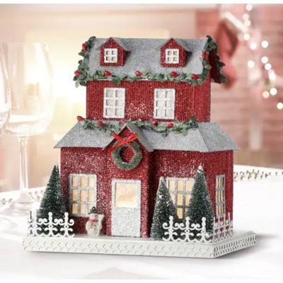 10.5" Led Christmas In The City Home