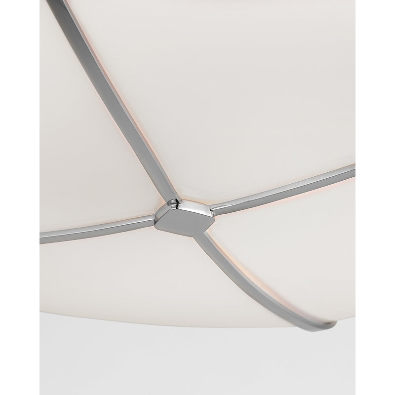 Fondant 1 - Light LED Flush Mount, Polished Nickel