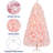 Pre-lit Flocked Artificial Christmas Tree with Foldable Stand-1960872350