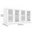 Laundry Room Wall Cabinet, 2-Tier Wall Mounted Cabinet with Adjustable Shelf, Cupboard Storage with 4 Doors, for Kitchen, Bathroom, Laundry, Each 12 x 24 x 24 in (D x W x H), White