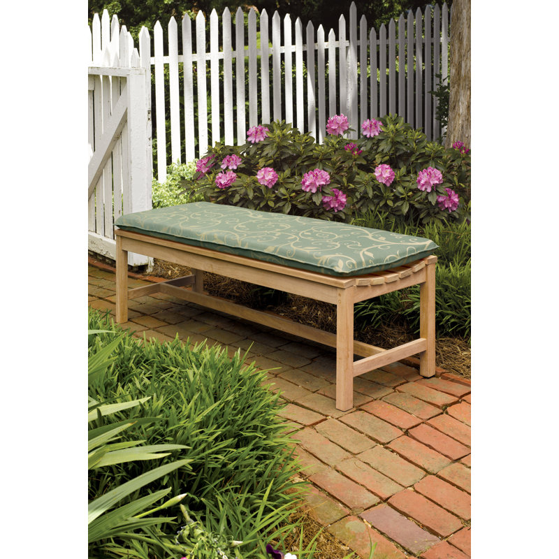 Banc en teck Oxford, H 17,5 po x l 59,5 po x P 18,75 po, Naturel