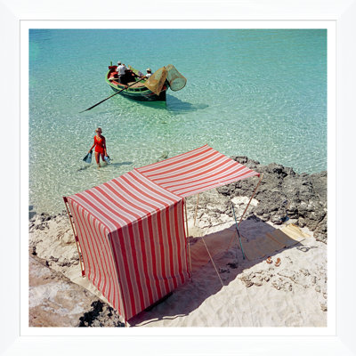 Marietine Birnie, Blau Lagoon Print by Slim Aarons