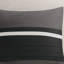 Édredon 7 pièces en faux suède double - microsuède doux au toucher noir avec 3 coussins décoratifs et tissu chaud-118742640-118742642