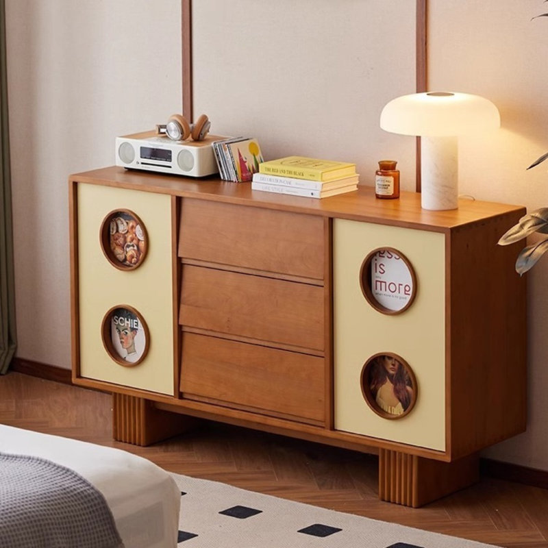 Retro And Simple Square Sideboard