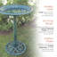 Plastic Pedestal Birdbath