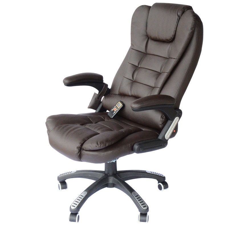 Fauteuil de massage Cranston, Similicuir brun