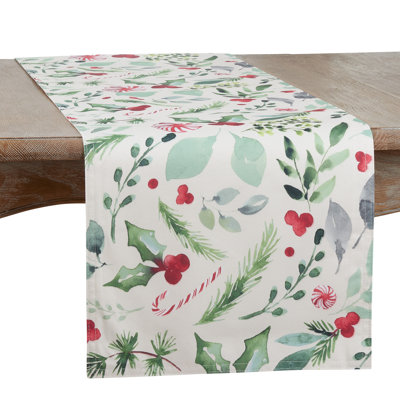 Sara B Collection No Pattern Christmas Table Runnner