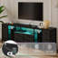 Meuble télé 10 tiroirs avec tiroirs en tissu, prises de courant et tablettes ouvertes, console de divertissement pour téléviseur de 75 po ou moins