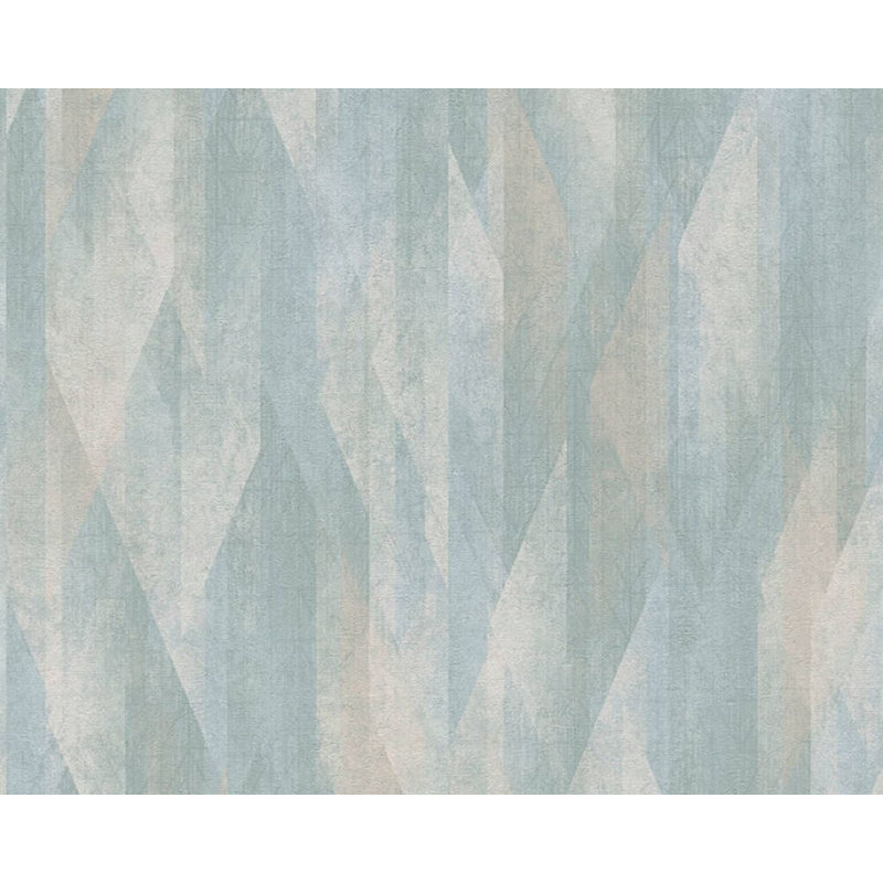 Dawrin Geometric Double Roll, Beige/Blue