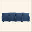 Canapé-lit modulaire en forme de U de 106 po pour le salon, canapés modulaires confortables et rembourrés, canapé-lit en U en chenille à 4 places avec méridienne, repose-pieds et coussins-1718695350