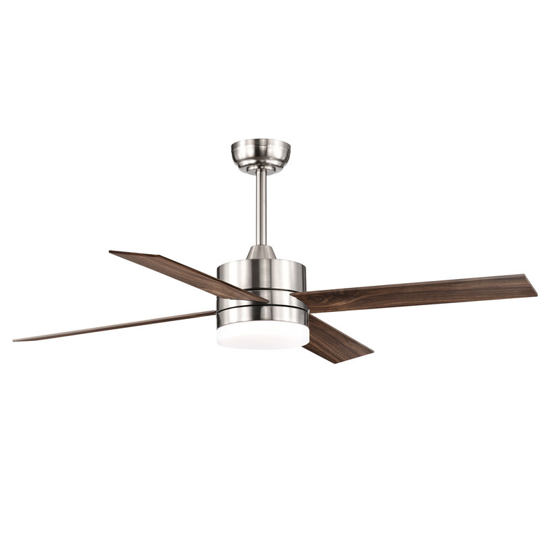 Avamaria 52'' Ceiling Fan with LED Lights, Silver