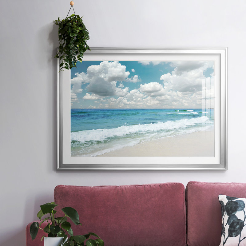 Beach Bliss, H 19 po x l 27 po x P 1,5 po, Argent