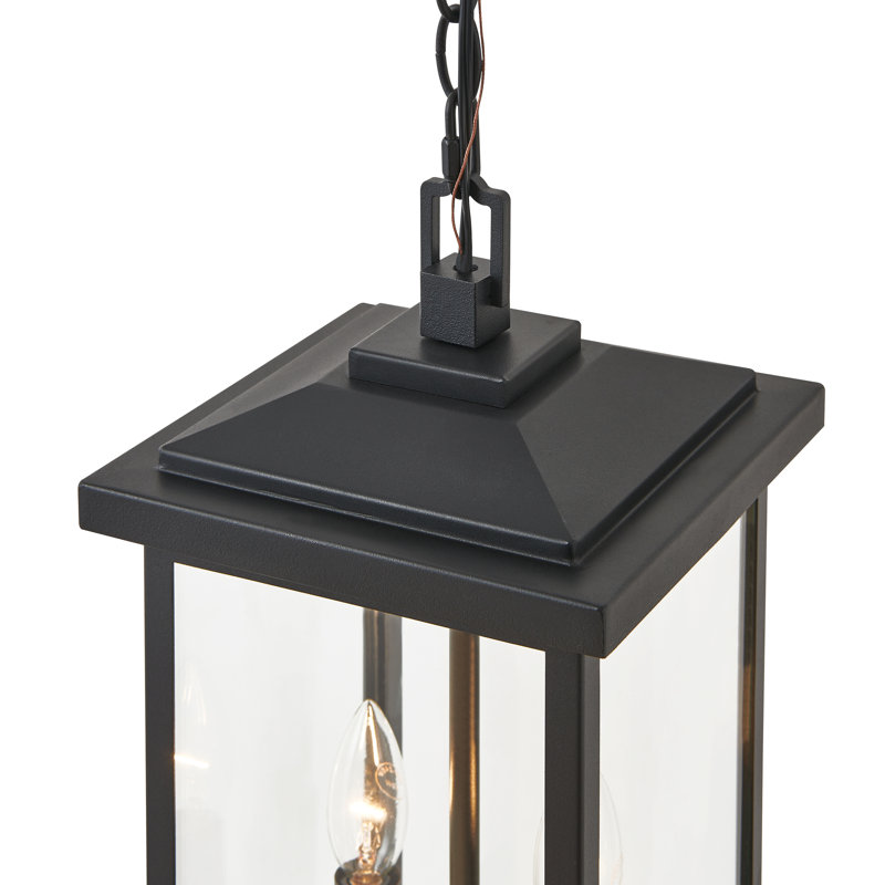 Lanterne suspendue d'extérieur réglable 2 lumières noire