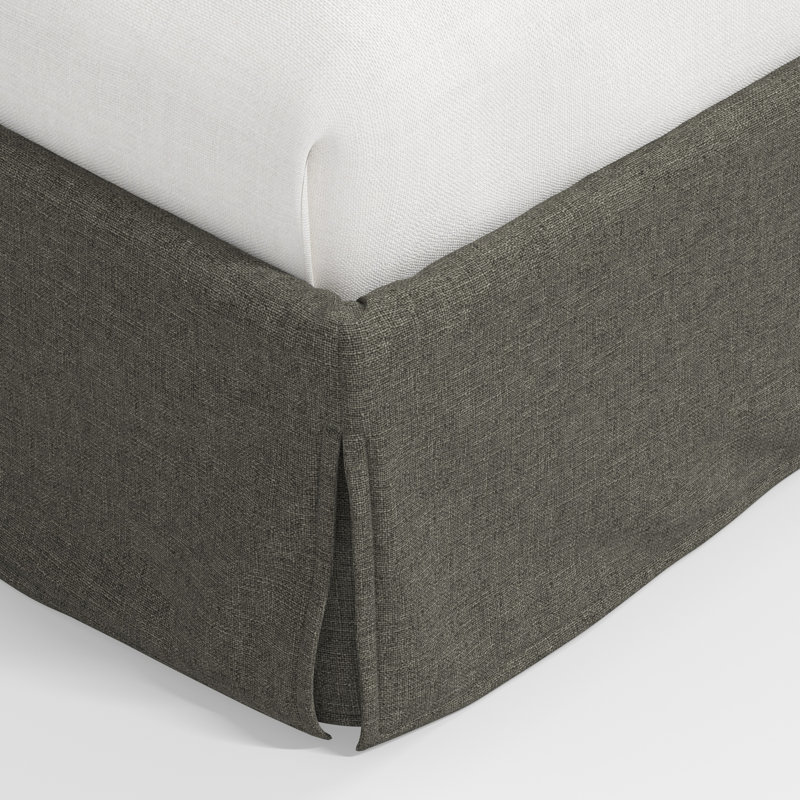 Stoffer Home x Cloth and Co. Maura Bed, Full, Zuma Charcoal Textured Linen