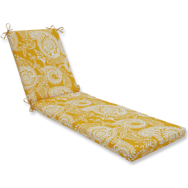 Coussin de chaise longue, Jaune