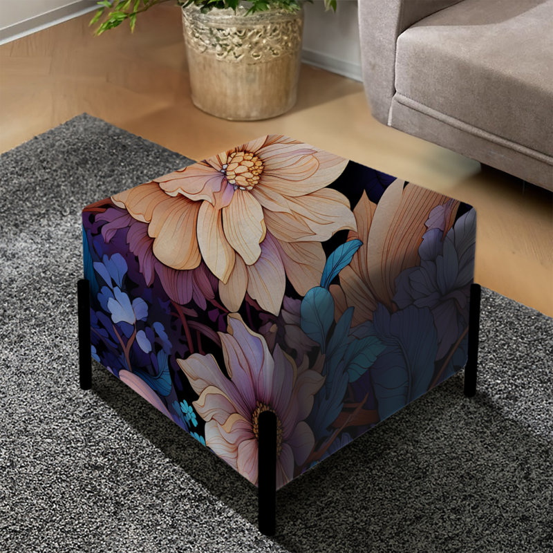 Repose-pieds Celestial Blue Pivoines Stellar Pure I - Floral