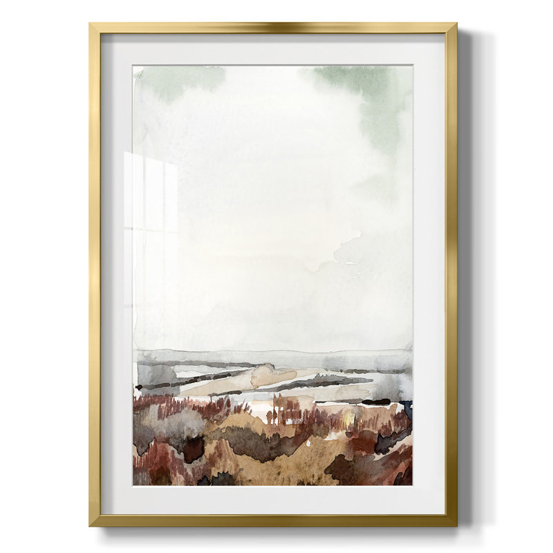 Villy - Toile tendue avec châssis, H 28,5 po x l 20,5 po, Gold