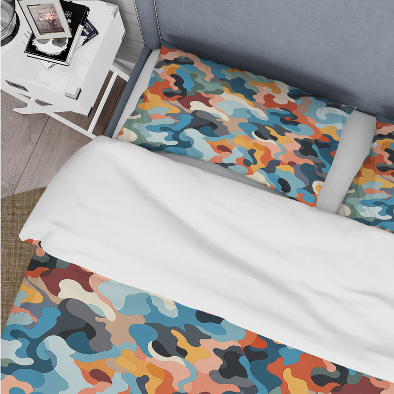 Ensemble de housse de couette camouflage Retro Revival IV - Microfibre de polyester