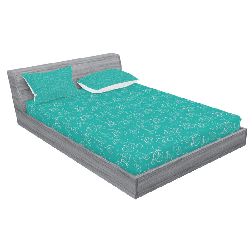 Microfiber Sheet Set, Queen Sheet Set with Fitted Sheet