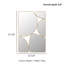 Pebble Rectangle Metal Framed Wall Accent Mirror in Gold 60.5x91CM