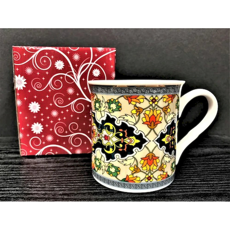 Grande tasse à motif Étienne, Motif géométrique