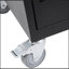 Chariot de charge mobile et armoire pour ordinateurs portables 30 tablettes avec serrure à combinaison - Noir-1986380218