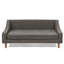 Canapé-lit pour chien surélevé durable, canapé pour animal de compagnie avec accoudoirs irréguliers modernes, canapé pour chien doux et confortable - gris foncé-116119355
