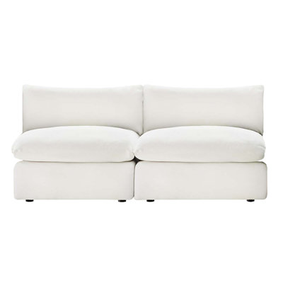 Annabella 2-Piece 81" Upholstered Modular Armless Sofa